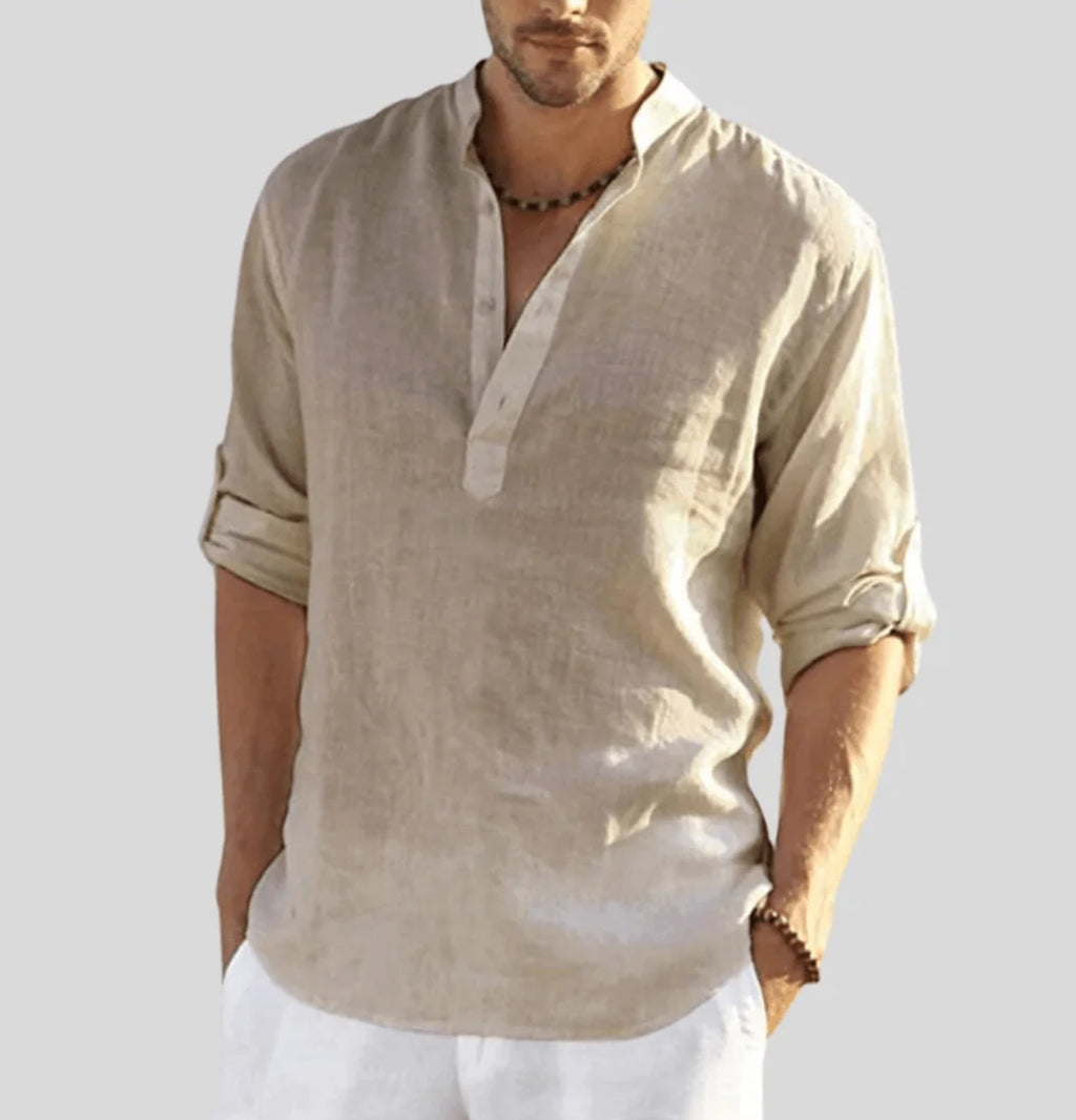 MATEO – Camisa de lino transpirable y elegante para hombre