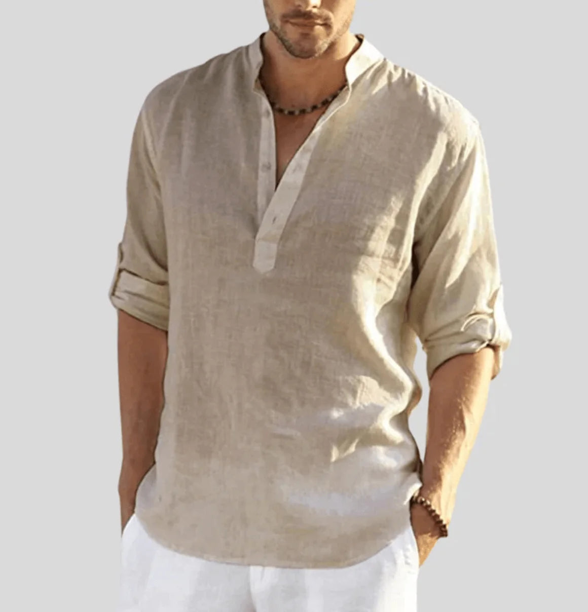 MATEO – Camisa de lino transpirable y elegante para hombre