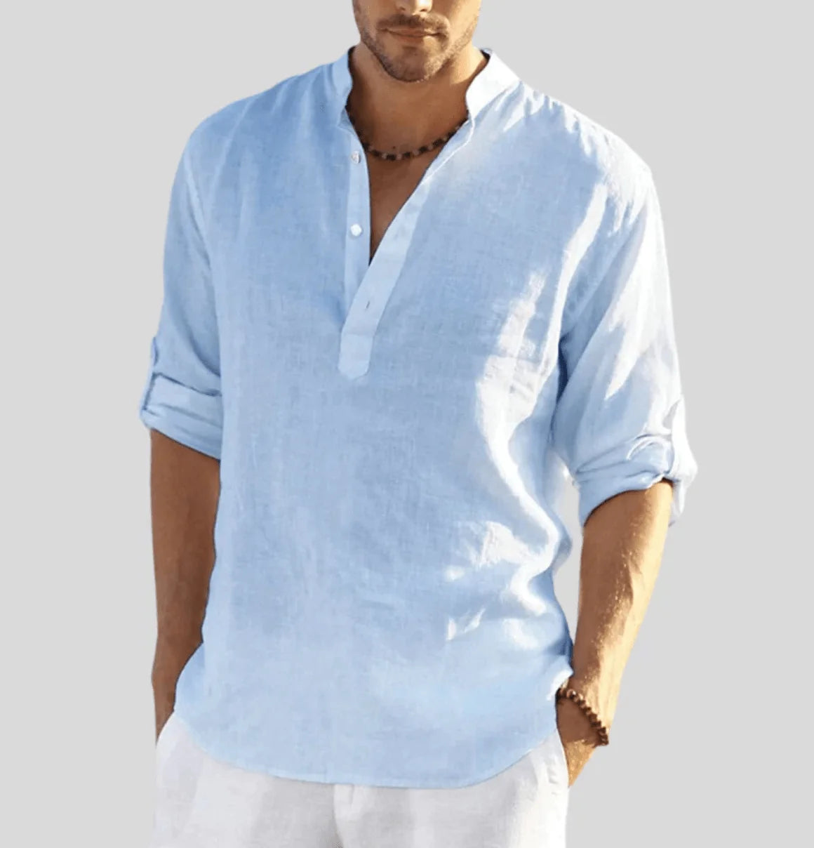 MATEO – Camisa de lino transpirable y elegante para hombre