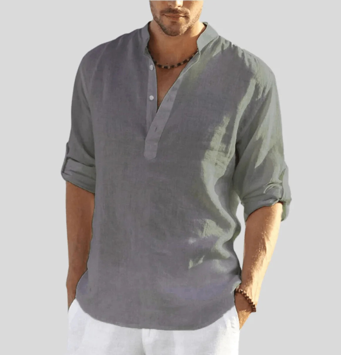 MATEO – Camisa de lino transpirable y elegante para hombre