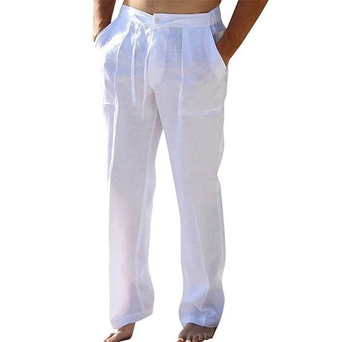 Ethan | Pantalones Ligeros Rectos con Pliegues Sutiles