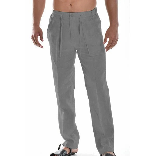 Ethan | Pantalones Ligeros Rectos con Pliegues Sutiles