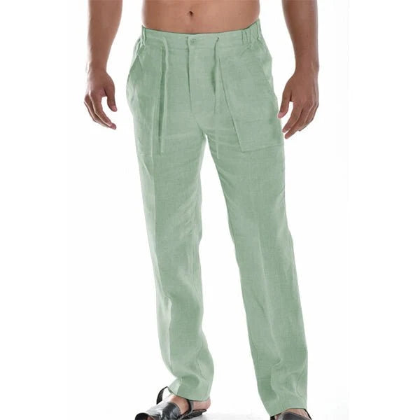 Ethan | Pantalones Ligeros Rectos con Pliegues Sutiles