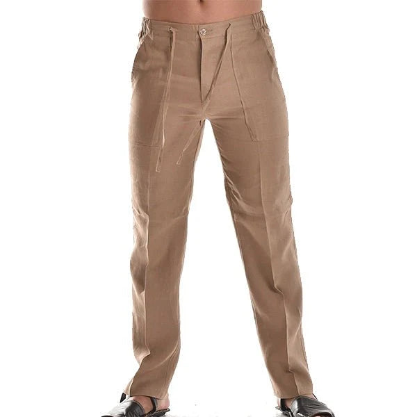 Ethan | Pantalones Ligeros Rectos con Pliegues Sutiles