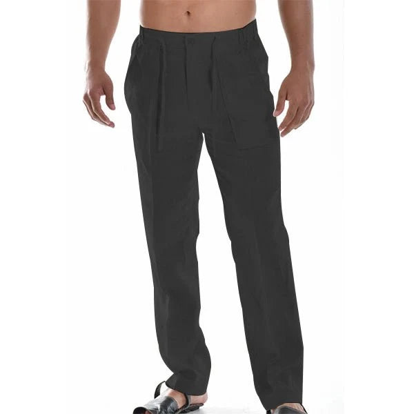 Ethan | Pantalones Ligeros Rectos con Pliegues Sutiles